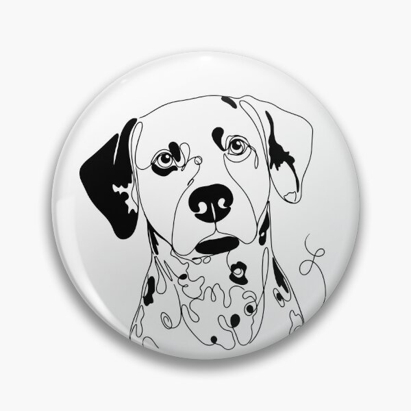 Item preview, Dalmatian One Line Art – Modern & Minimalist Dog Contour Design designed and sold by Pfotenfaden.