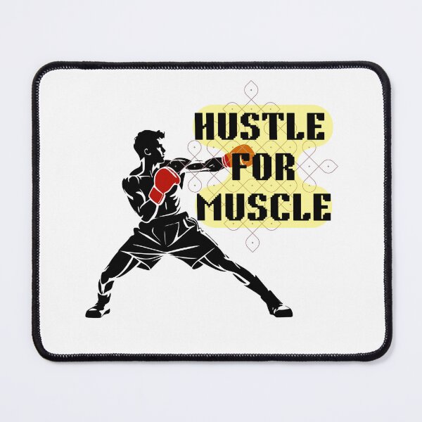 Item preview, Hustle For Muscle Boxing Design , Gym Motivation Workout Graphic ,Fighter Training Quote ,Fitness Lover Gift ,Bodybuilding inspiration designed and sold by Palette _Vibes.