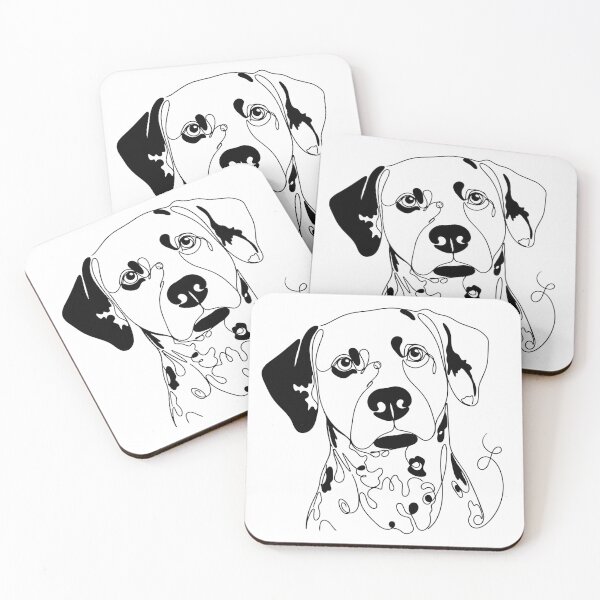 Item preview, Dalmatian One Line Art – Modern & Minimalist Dog Contour Design designed and sold by Pfotenfaden.