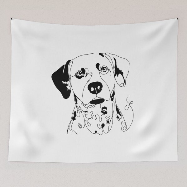 Item preview, Dalmatian One Line Art – Modern & Minimalist Dog Contour Design designed and sold by Pfotenfaden.