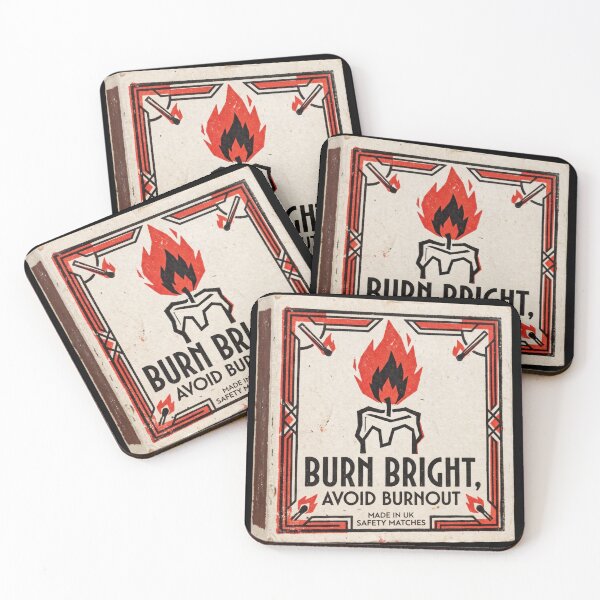 Item preview, Vintage Matchbox Label Avoid Burnout Retro Print designed and sold by ryanguas.