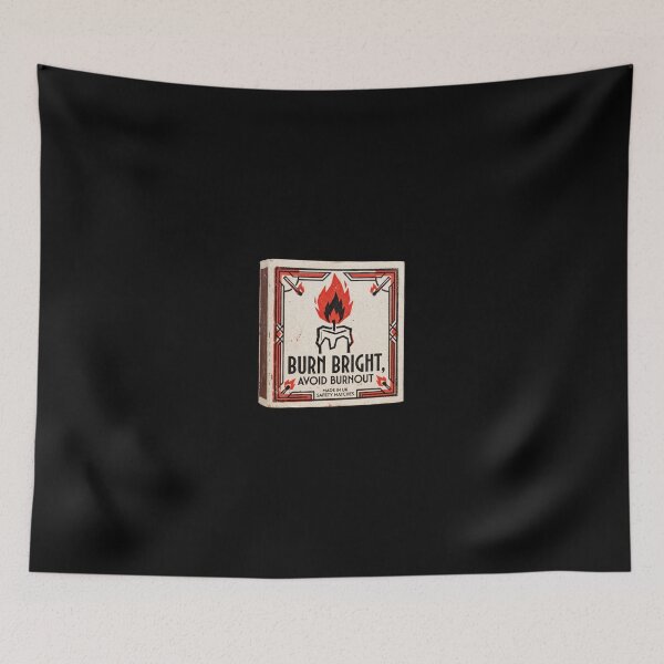 Item preview, Vintage Matchbox Label Avoid Burnout Retro Print designed and sold by ryanguas.