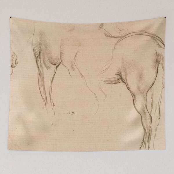 Item preview, Studies of a Horse by Leonardo da Vinci: High Renaissance Drawing Print designed and sold by artofuniverse.