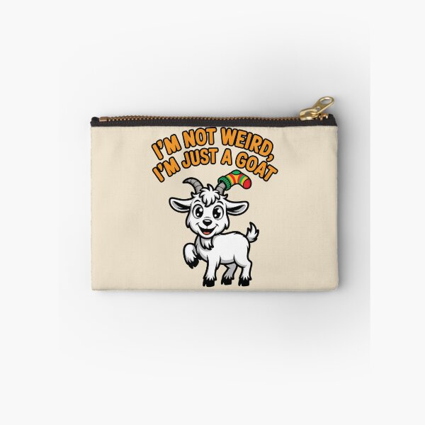 Item preview, Goat With a Sock on Its Horn – Funny Animal Illustration designed and sold by DoraTora.