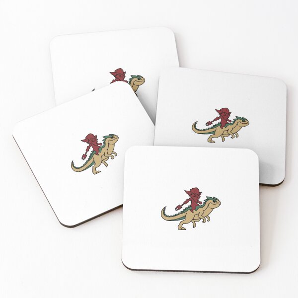 Item preview, Chaotic Yordle Warrior & Wild Lizard Mount Die-Cut Sticker – Bold Cartoon Fantasy Art designed and sold by designerr23 ⭐⭐⭐⭐⭐.