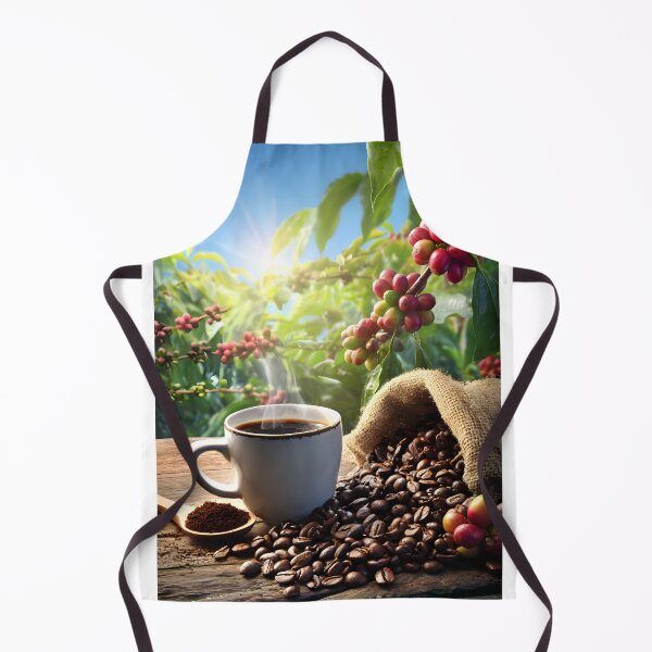 Item preview, Fresh Coffee Cup Surrounded by Coffee Beans designed and sold by Artessie.