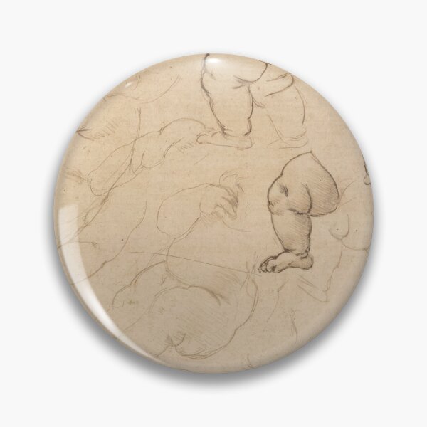 Item preview, Studies of an Infant by Leonardo da Vinci: High Renaissance Drawing Print designed and sold by artofuniverse.
