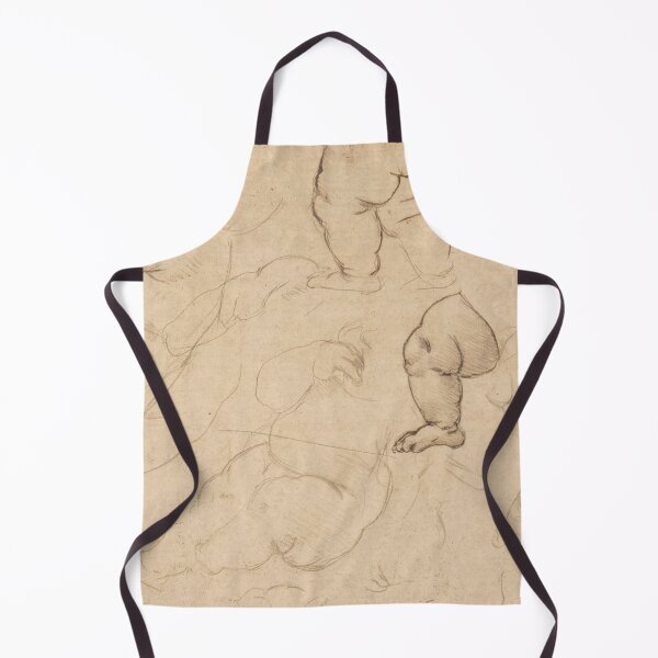 Item preview, Studies of an Infant by Leonardo da Vinci: High Renaissance Drawing Print designed and sold by artofuniverse.