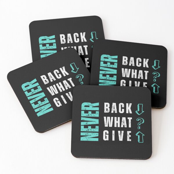 Item preview, Never Back Down – Motivational Quote Typography T-Shirt | Gym, Fitness & Streetwear Graphic Tee / Turquoise designed and sold by Pick'n Quick.