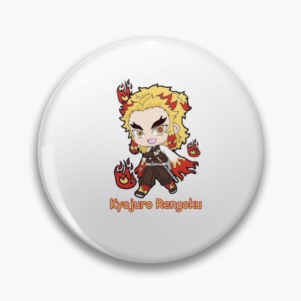 Item preview, Smiling Rengoku Flame Hashira Chibi designed and sold by The-Lone-Rodent.