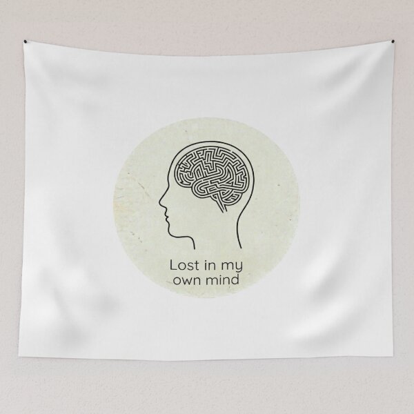 Item preview, Labyrinth Mind Lost In My Own Mind Maze Art designed and sold by Elviqus Shop.