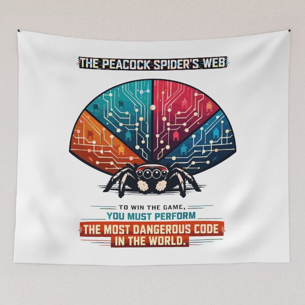 Item preview, Peacock Spider Digital Web Code Performance designed and sold by WildlifeInc.