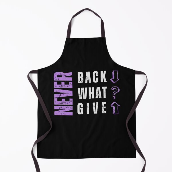 Item preview, Never Back Down – Motivational Quote Typography T-Shirt | Gym, Fitness & Streetwear Graphic Tee / Purple designed and sold by Pick'n Quick.