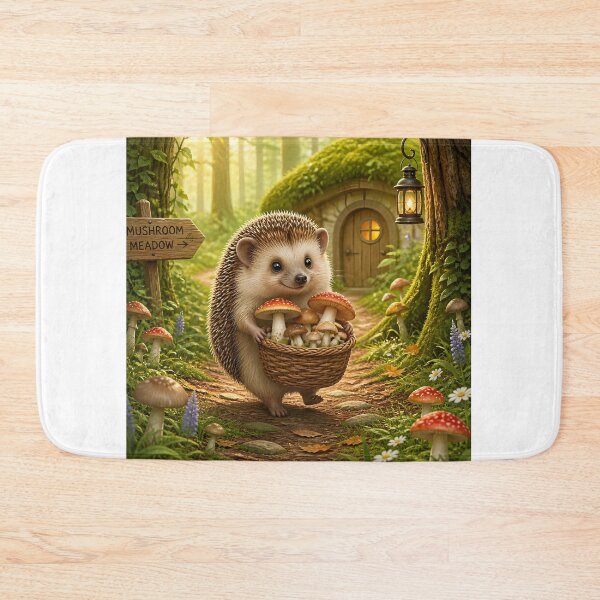 Item preview, a hedgehog in the forest designed and sold by EdicionesJML.