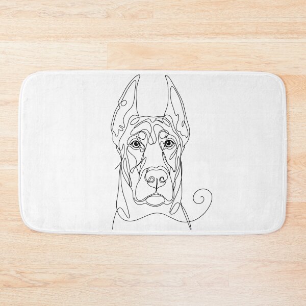 Item preview, Dobermann One Line Art – Modern & Minimalist Dog Contour Design designed and sold by Pfotenfaden.