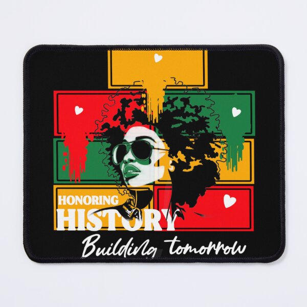 Item preview, Honoring History Building Tomorrow | Black History Month Afro Woman designed and sold by Abibless1998.