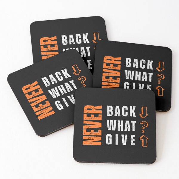Item preview, Never Back Down – Motivational Quote Typography T-Shirt | Gym, Fitness & Streetwear Graphic Tee /Orange designed and sold by Pick'n Quick.