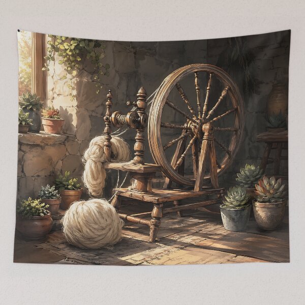 Item preview, Spinning Wool - Cottagecore Aesthetic  designed and sold by bapupa.