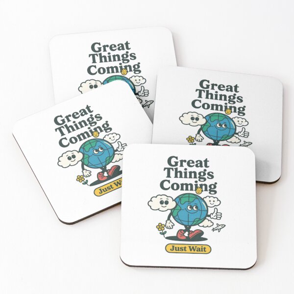 Item preview, Great Things Coming Retro Mascot designed and sold by HBDStudio.