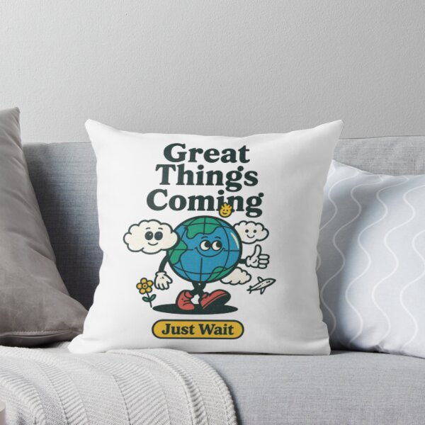 Item preview, Great Things Coming Retro Mascot designed and sold by HBDStudio.