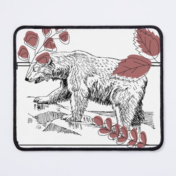 Item preview, Wild Bear & Botanical Linocut Art designed and sold by Kanniax.