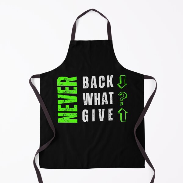 Item preview, Never Back Down – Motivational Quote Typography T-Shirt | Gym, Fitness & Streetwear Graphic Tee / Fluorescent Green designed and sold by Pick'n Quick.