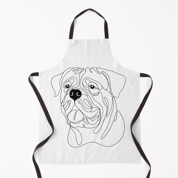 Item preview, Dogue de Bordeaux One Line Art – Modern & Minimalist Molosser Outline Design designed and sold by Pfotenfaden.