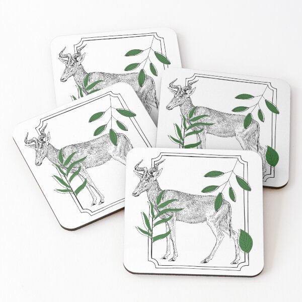 Item preview, Vintage Hartebeest Antelope - Botanical Art designed and sold by Kanniax.