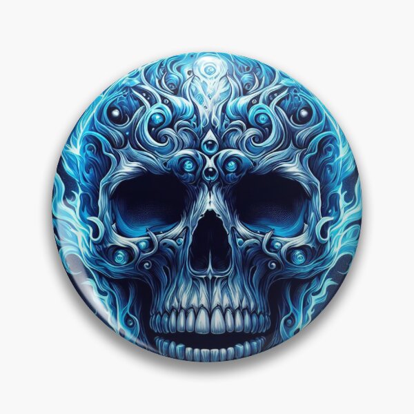 Item preview, Retro Burning Skull designed and sold by Fuzzymooselogs.