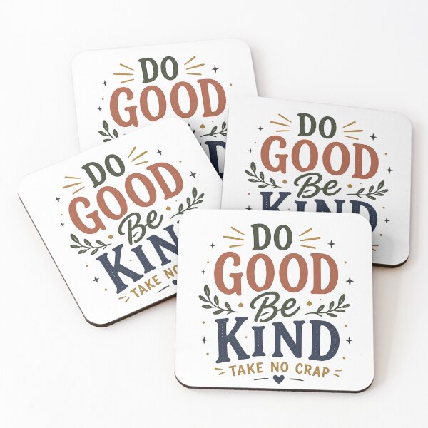 Item preview, Do Good Be Kind Take No Crap – Retro Positive Quote Typography Design designed and sold by NBT-NOVA.