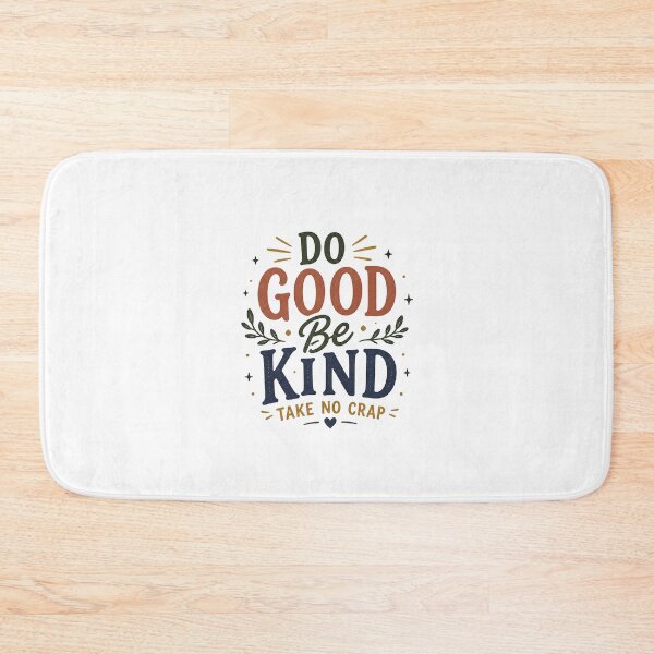 Item preview, Do Good Be Kind Take No Crap – Retro Positive Quote Typography Design designed and sold by NBT-NOVA.