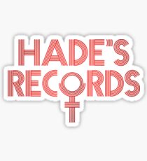 hade's records red Sticker
