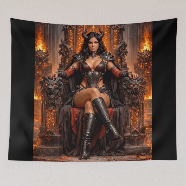 Item preview, Infernal Demon Queen on Hell Throne designed and sold by thor81pl.