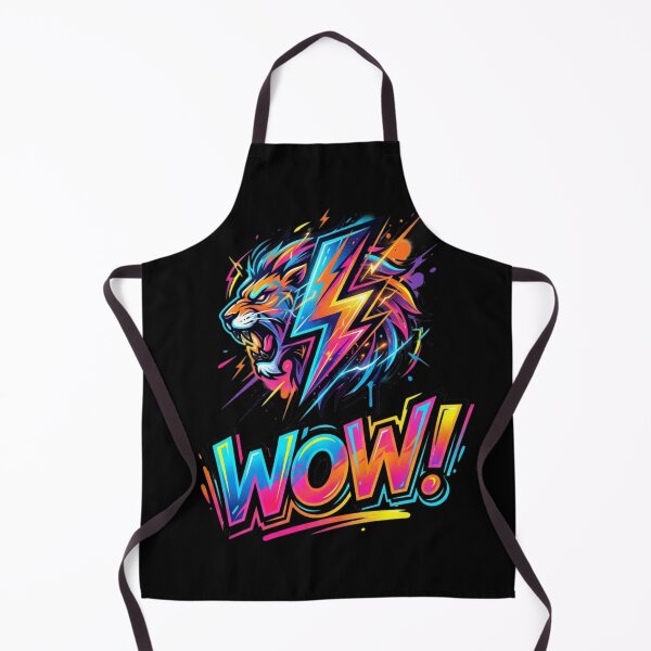 Item preview, Energetic Pop Art Lion with Lightning WOW designed and sold by RoyalDeluxGo.