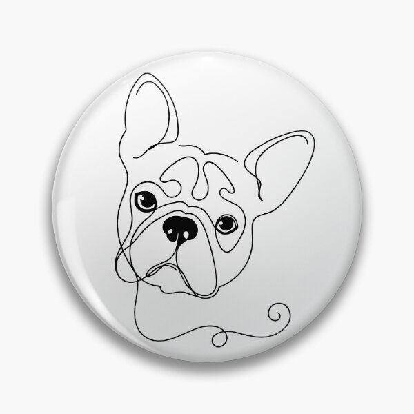 Artikelvorschau, French Bulldog One Line Art – Modernes & Minimalistisches Frenchie-Kontur-Design entworfen und verkauft von Pfotenfaden.
