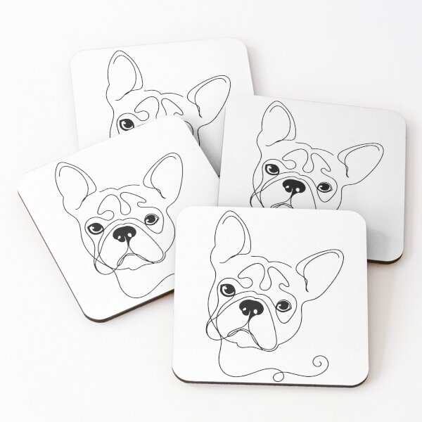 Item preview, French Bulldog One Line Art – Modern & Minimalist Frenchie Contour Design designed and sold by Pfotenfaden.