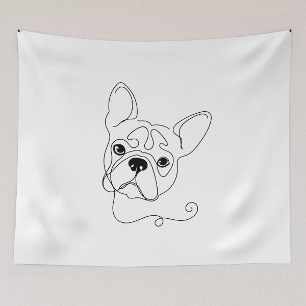 Item preview, French Bulldog One Line Art – Modern & Minimalist Frenchie Contour Design designed and sold by Pfotenfaden.