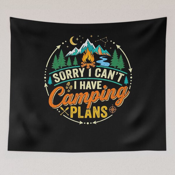 Item preview, Sorry I Can't I Have Camping Plans Funny Matching Family Camping T-Shirt | Funny Camper Gift for Men Women Kids designed and sold by 519xdesign.