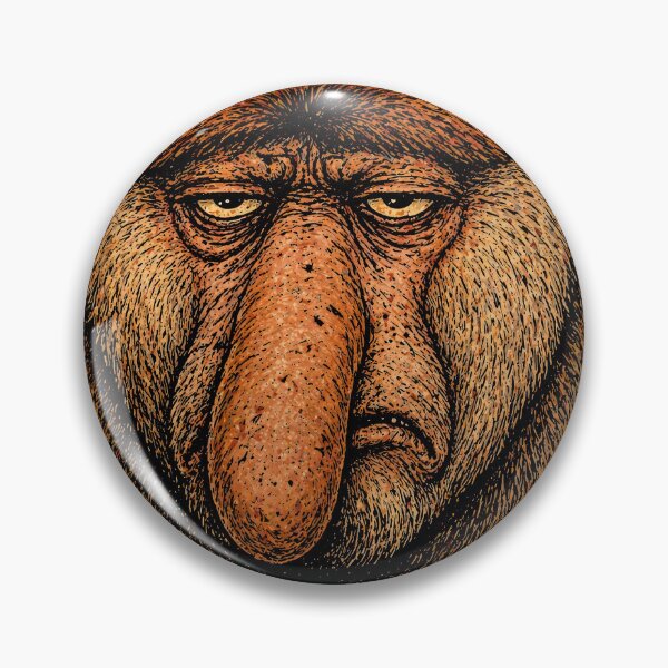 Item preview, Grumpy Proboscis Monkey I’m Done – Funny Animal Relatable Sarcastic Meme designed and sold by TheAsura.