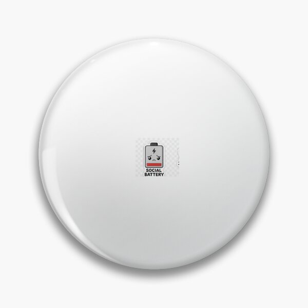 Item preview, Social battery low sticker designed and sold by Soft Grind Studio.