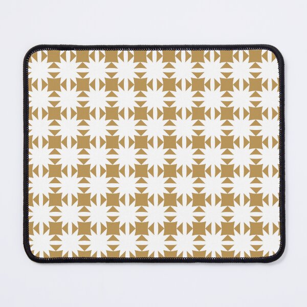 Item preview, Maple syrup & white geometric pattern designed and sold by Mint + Midnight.