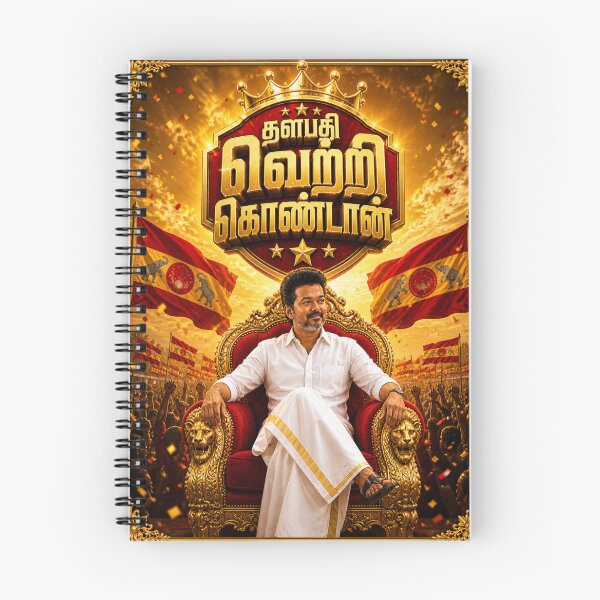 Item preview, Thalapathy Vetri Kondan Leader Poster Design designed and sold by CoolGTees.