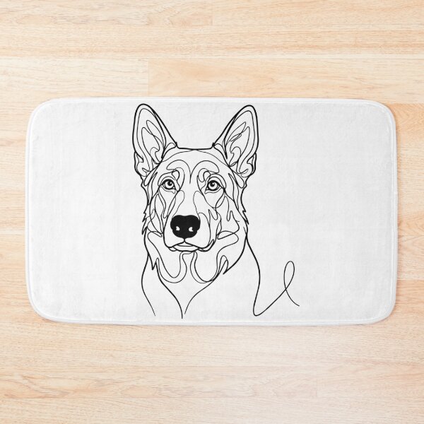 Item preview, German Shepherd One Line Art – Modern & Minimalist Contour Design designed and sold by Pfotenfaden.