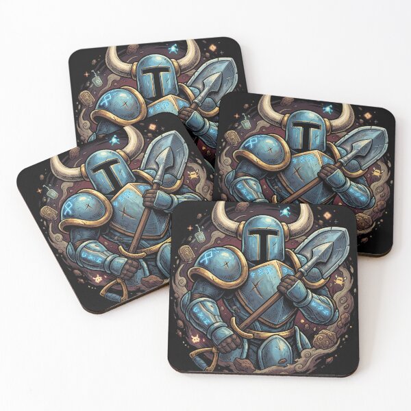 Item preview, Shovel Knight Stalwart Plate Armor Vaporwave Neon Portrait Indie designed and sold by Senpaiwaves.