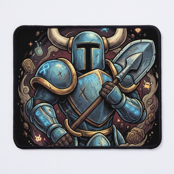Item preview, Shovel Knight Stalwart Plate Armor Vaporwave Neon Portrait Indie designed and sold by Senpaiwaves.