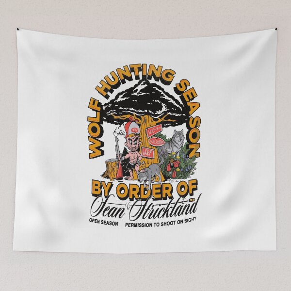 Item preview, Sean Strickland "Wolf Hunting Season" Permission To Shoot On Sight designed and sold by JeyVel.