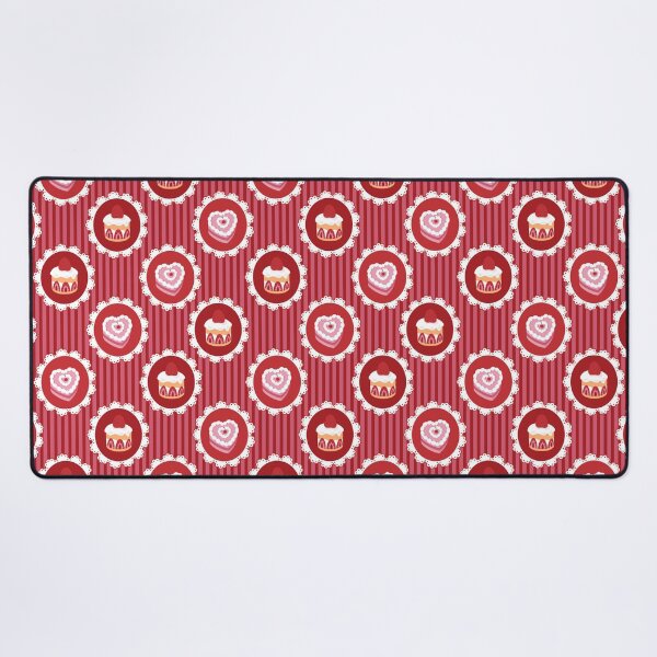 Item preview, Cute Cake and Heart Dessert Pattern designed and sold by Kusaka.art.