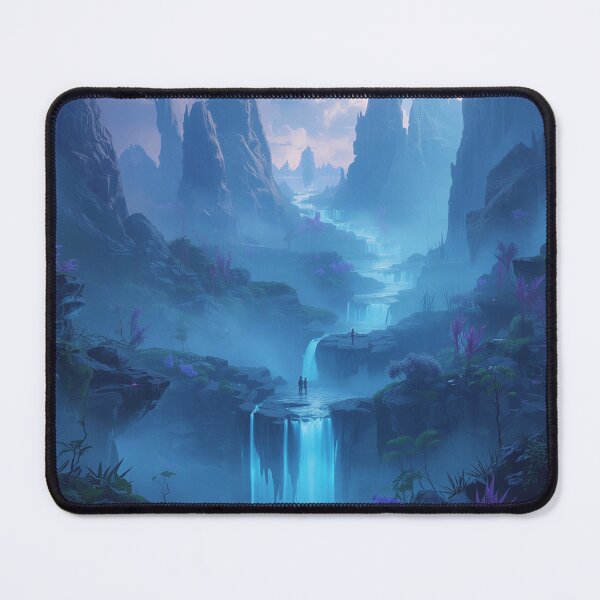 Item preview, Floating Alien Mountains – Pandora Style Fantasy Landscape designed and sold by Luminous Wilds.