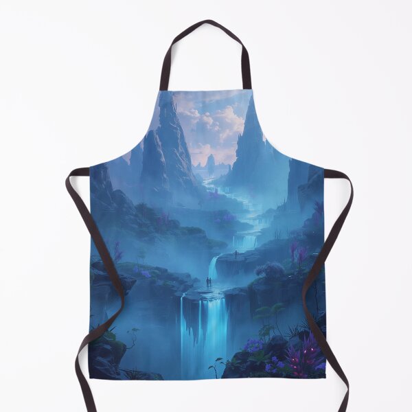 Item preview, Floating Alien Mountains – Pandora Style Fantasy Landscape designed and sold by Luminous Wilds.