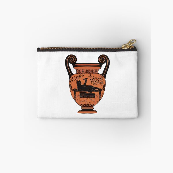 Item preview, Greek Vase Cat – Ancient Pottery Inspired Black Figure Art designed and sold by Ancient-Tales.